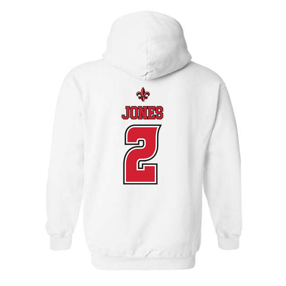 Louisiana - NCAA Men's Basketball : Todd Jones - Replica Shersey Hooded Sweatshirt-1