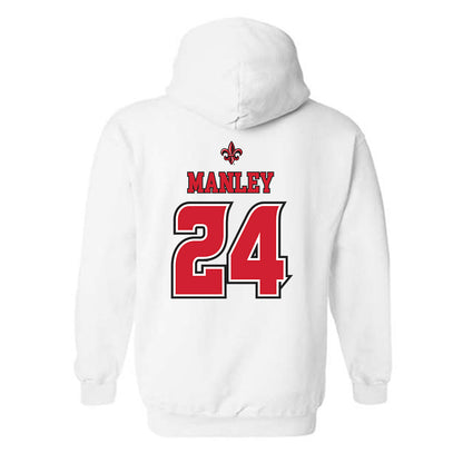 Louisiana - NCAA Women's Basketball : Mikaylah Manley - Replica Shersey Hooded Sweatshirt-1