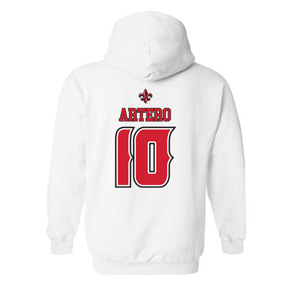Louisiana - NCAA Women's Basketball : Marina Artero - Replica Shersey Hooded Sweatshirt-1