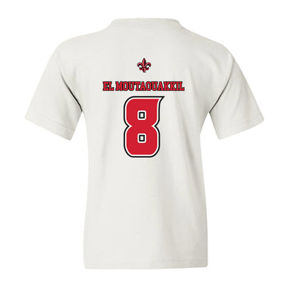 Louisiana - NCAA Men's Basketball : Mostapha El Moutaouakkil - Replica Shersey Youth T-Shirt-1
