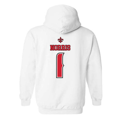 Louisiana - NCAA Women's Basketball : Kahlen Norris - Replica Shersey Hooded Sweatshirt-1