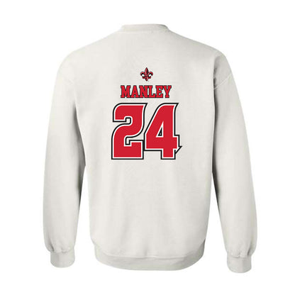 Louisiana - NCAA Women's Basketball : Mikaylah Manley - Replica Shersey Crewneck Sweatshirt-1
