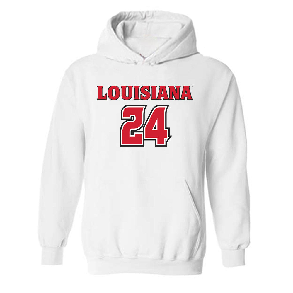 Louisiana - NCAA Women's Basketball : Mikaylah Manley - Replica Shersey Hooded Sweatshirt-0