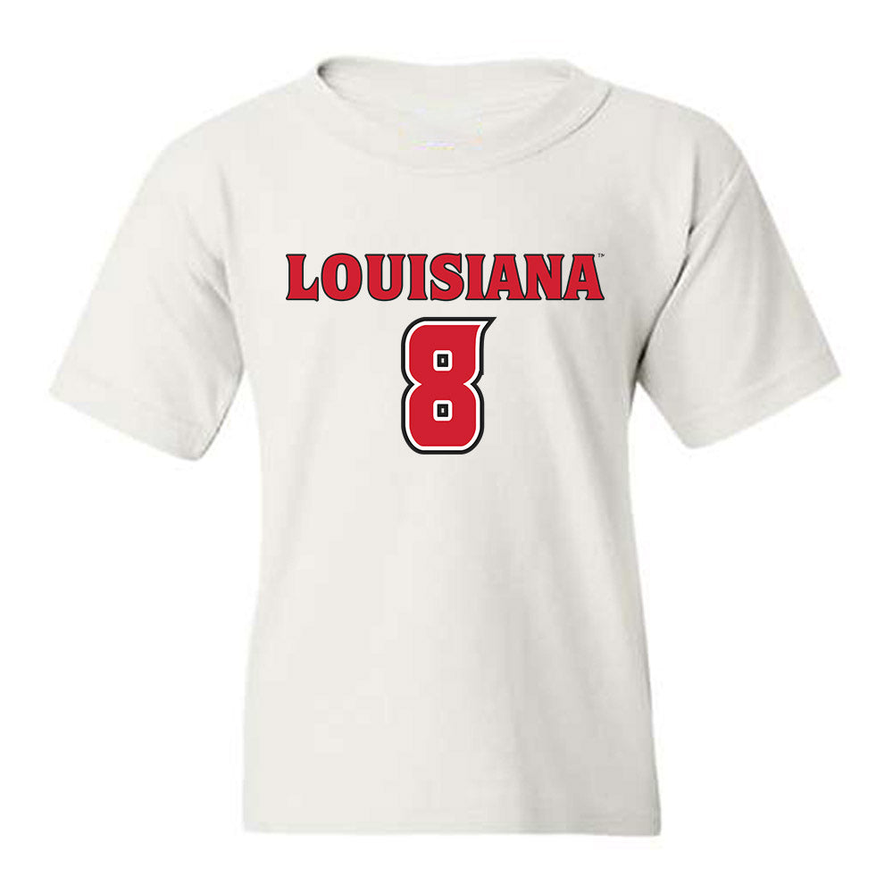 Louisiana - NCAA Men's Basketball : Mostapha El Moutaouakkil - Replica Shersey Youth T-Shirt-0