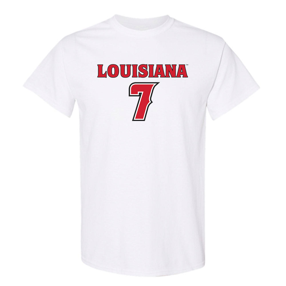 Louisiana - NCAA Men's Basketball : Christian Landry - Replica Shersey T-Shirt-0
