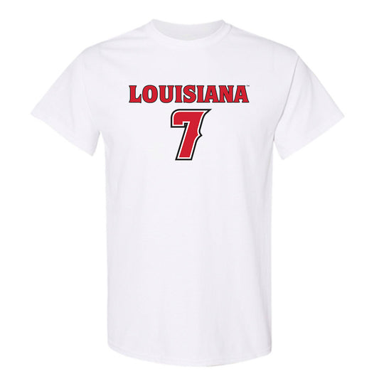 Louisiana - NCAA Men's Basketball : Christian Landry - Replica Shersey T-Shirt-0