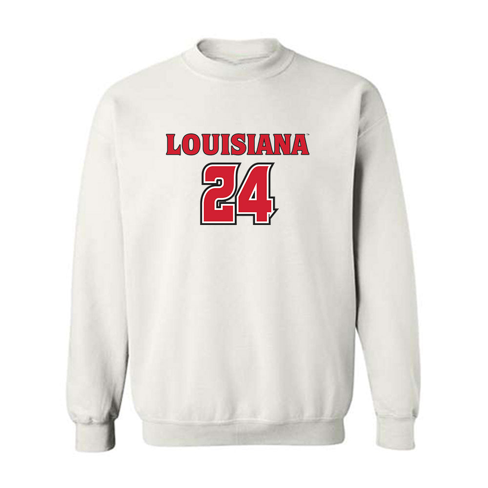 Louisiana - NCAA Women's Basketball : Mikaylah Manley - Replica Shersey Crewneck Sweatshirt-0