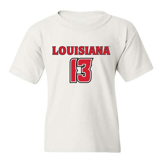 Louisiana - NCAA Men's Basketball : Christian Wright - Replica Shersey Youth T-Shirt-0