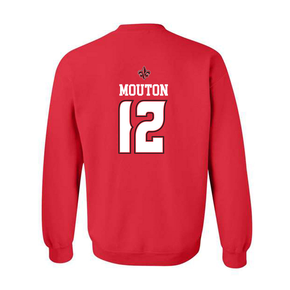 Louisiana - NCAA Men's Basketball : Michael Mouton - Replica Shersey Crewneck Sweatshirt-1