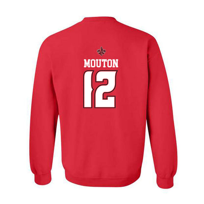 Louisiana - NCAA Men's Basketball : Michael Mouton - Replica Shersey Crewneck Sweatshirt-1