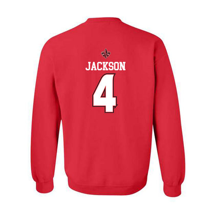 Louisiana - NCAA Women's Basketball : Jazmyne Jackson - Replica Shersey Crewneck Sweatshirt-1