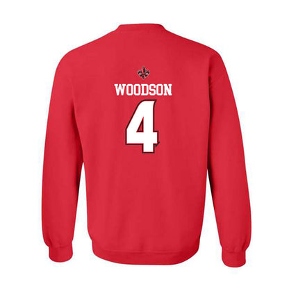 Louisiana - NCAA Men's Basketball : Dariyus Woodson - Replica Shersey Crewneck Sweatshirt-1