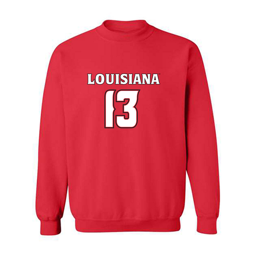 Louisiana - NCAA Women's Basketball : Bianca Silva - Replica Shersey Crewneck Sweatshirt-0