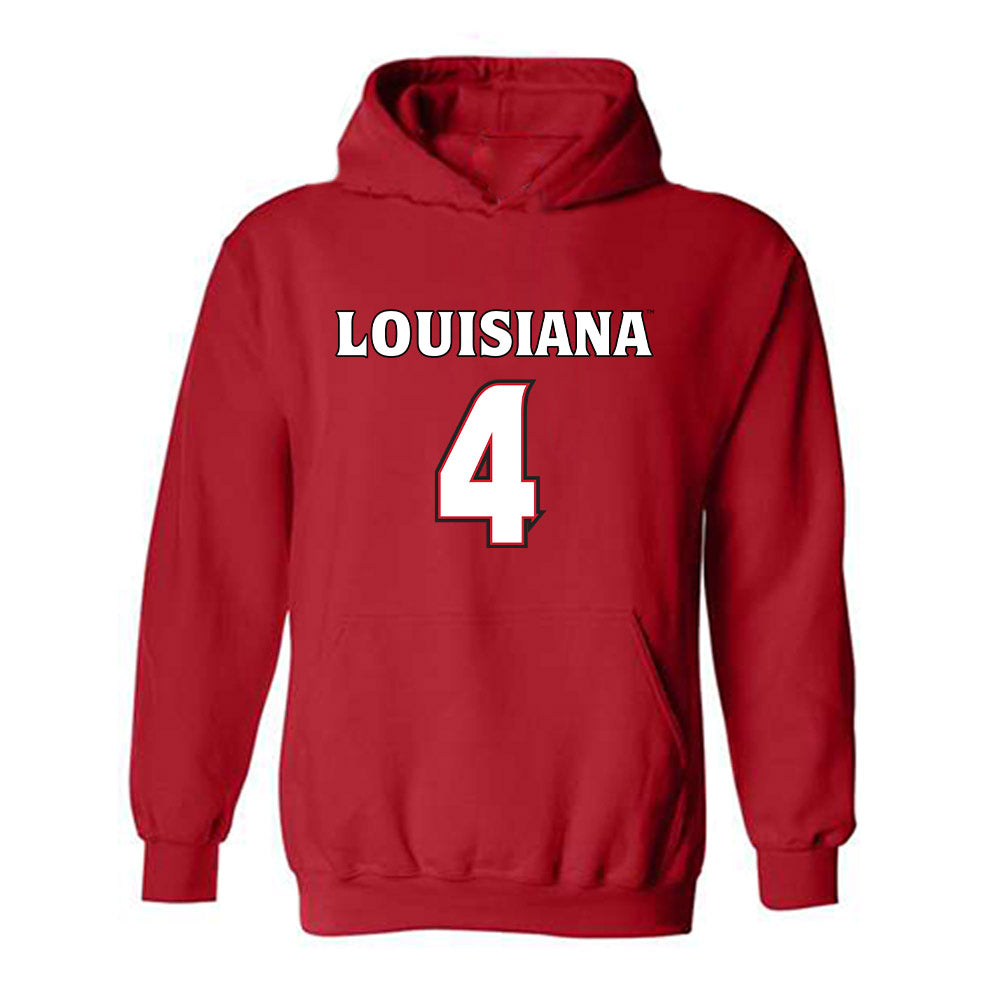 Louisiana - NCAA Men's Basketball : Dariyus Woodson - Replica Shersey Hooded Sweatshirt-0
