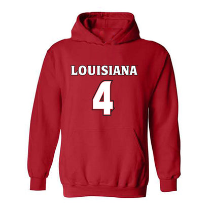 Louisiana - NCAA Men's Basketball : Dariyus Woodson - Replica Shersey Hooded Sweatshirt-0