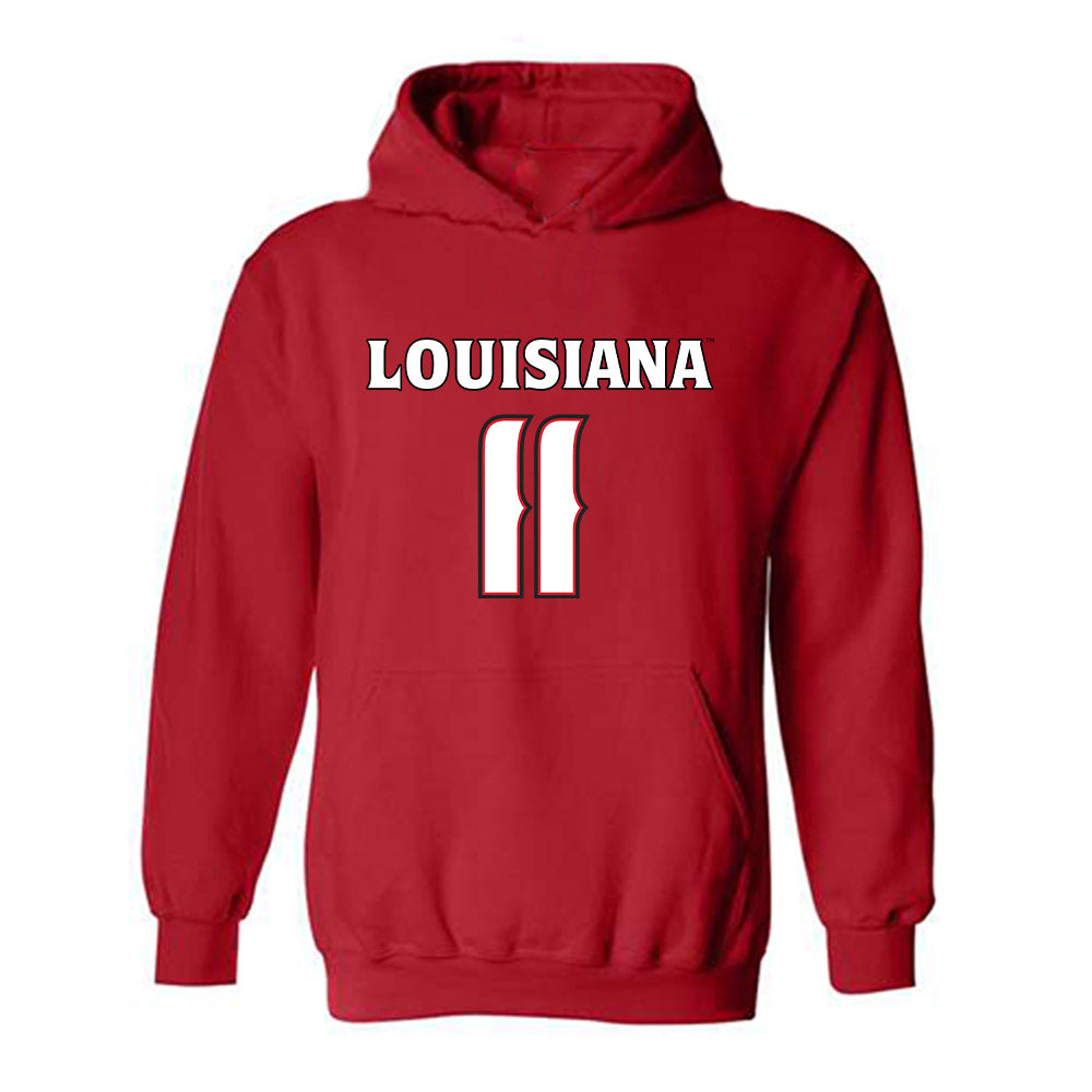 Louisiana - NCAA Women's Basketball : Arionna Patterson - Replica Shersey Hooded Sweatshirt-0