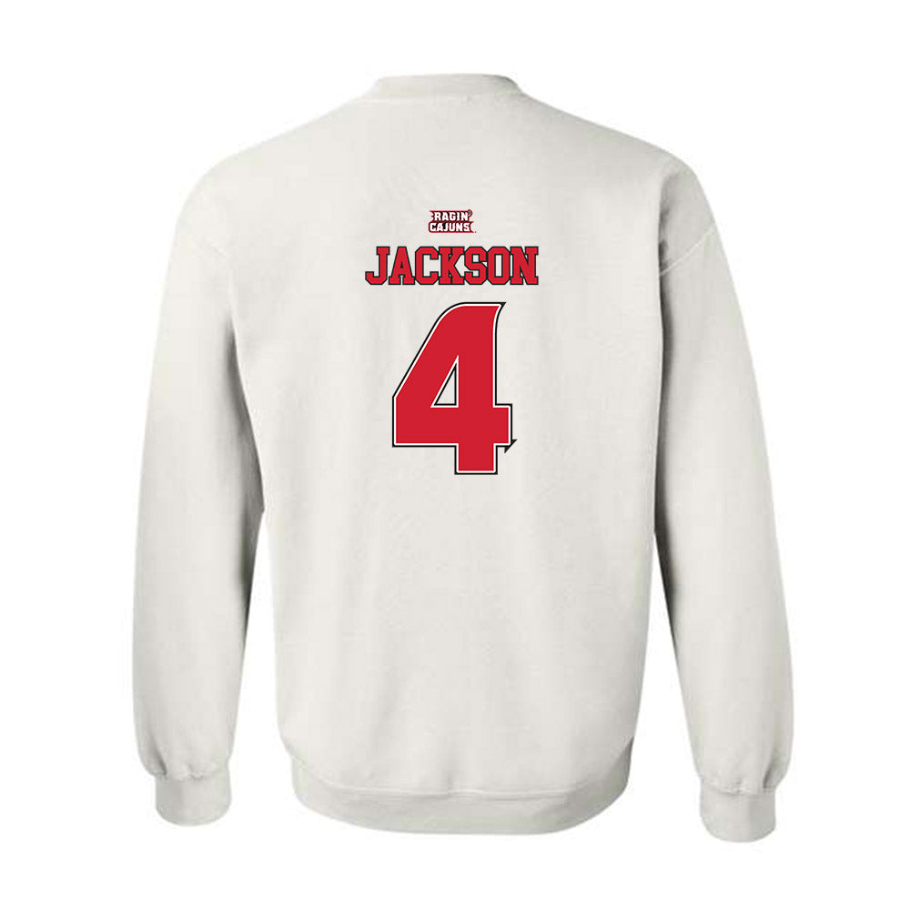 Louisiana - NCAA Women's Basketball : Jazmyne Jackson - Replica Shersey Crewneck Sweatshirt-1
