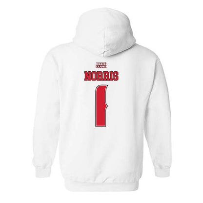 Louisiana - NCAA Women's Basketball : Kahlen Norris - Replica Shersey Hooded Sweatshirt-1