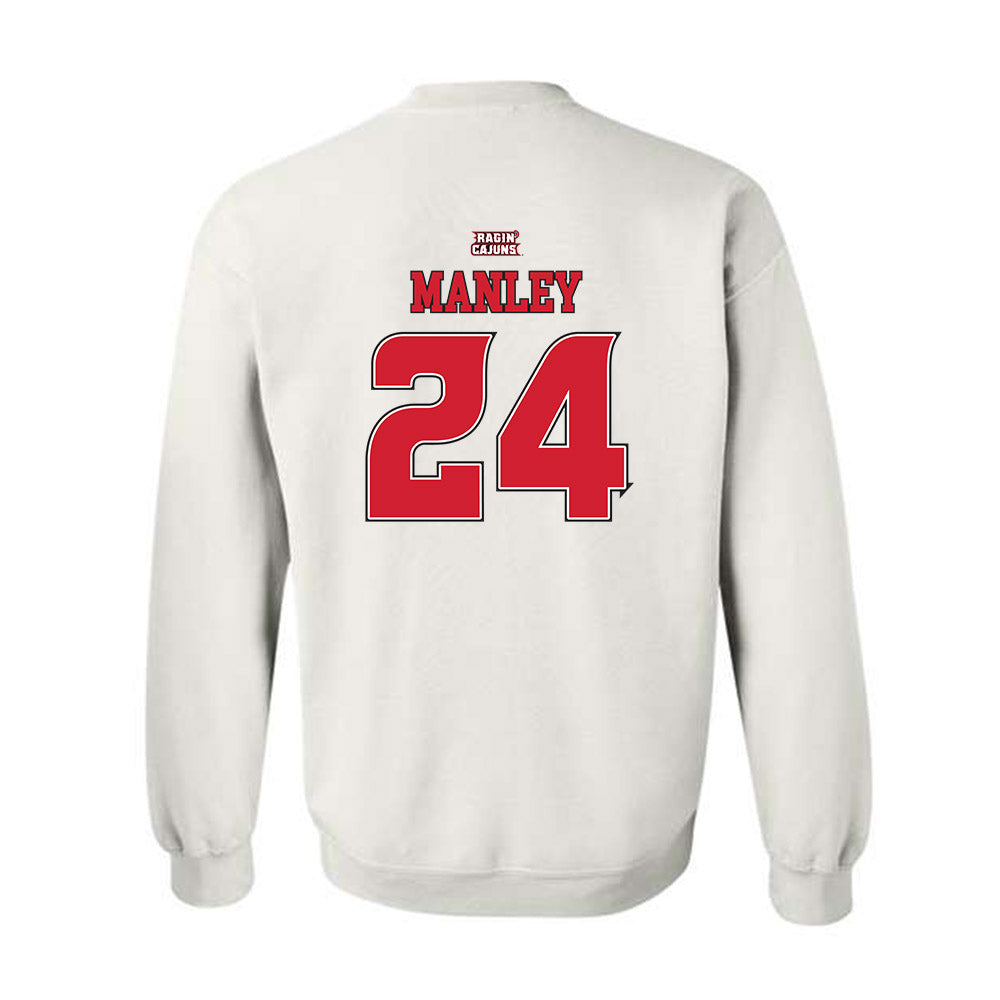 Louisiana - NCAA Women's Basketball : Mikaylah Manley - Replica Shersey Crewneck Sweatshirt-1