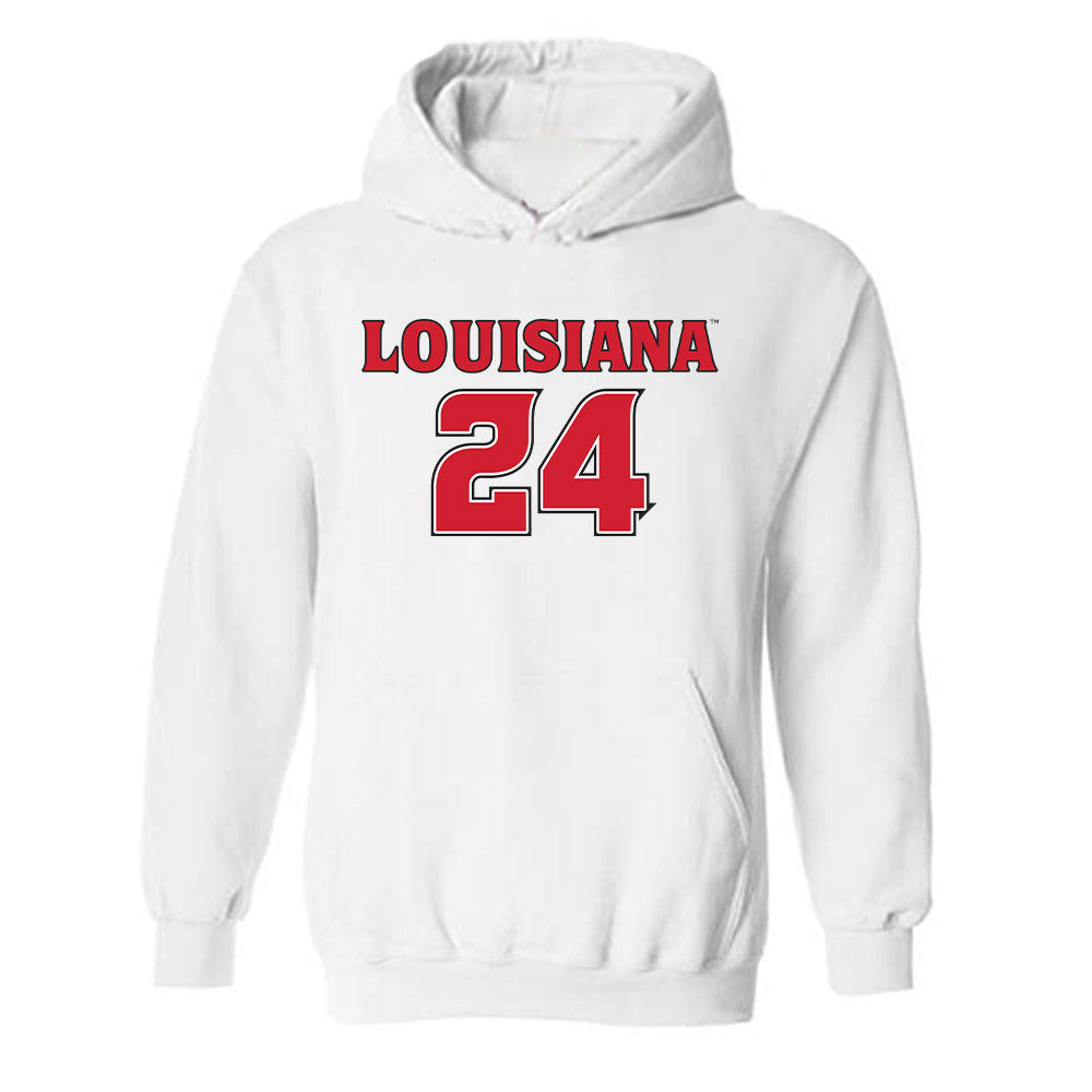 Louisiana - NCAA Women's Basketball : Mikaylah Manley - Replica Shersey Hooded Sweatshirt-0