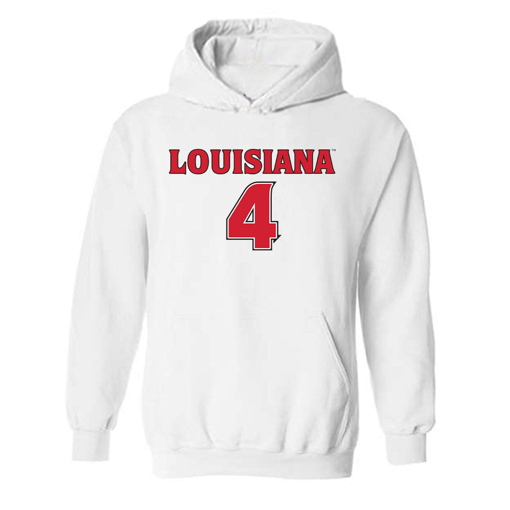 Louisiana - NCAA Women's Basketball : Jazmyne Jackson - Replica Shersey Hooded Sweatshirt-0