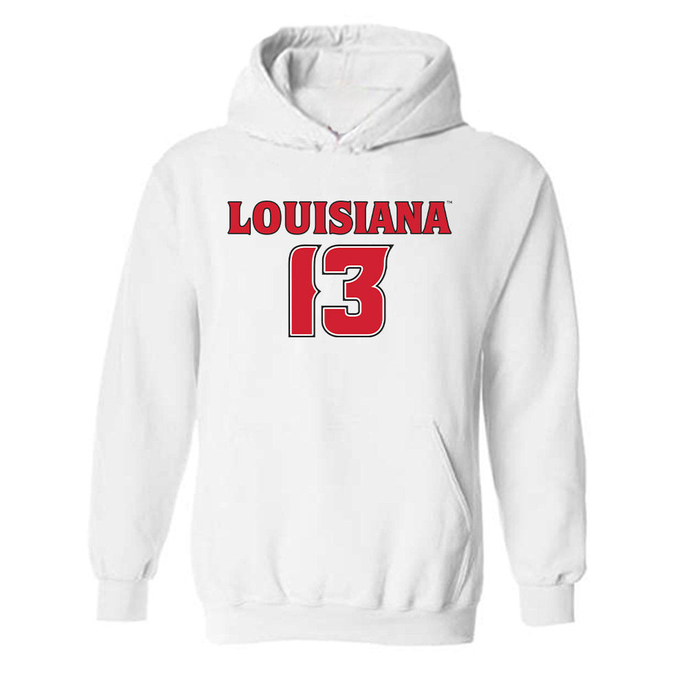 Louisiana - NCAA Women's Basketball : Bianca Silva - Replica Shersey Hooded Sweatshirt-0