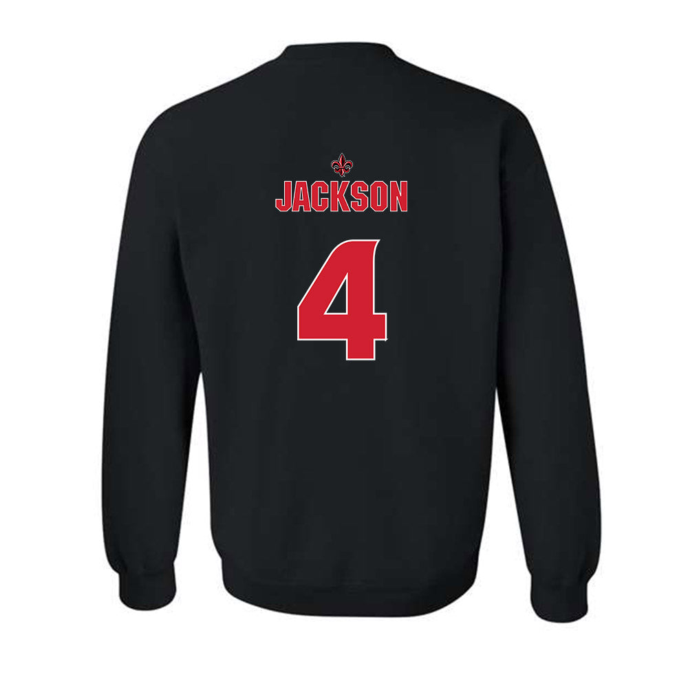 Louisiana - NCAA Women's Basketball : Jazmyne Jackson - Replica Shersey Crewneck Sweatshirt-1