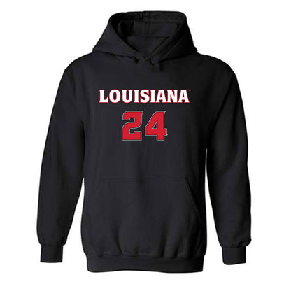 Louisiana - NCAA Women's Basketball : Mikaylah Manley - Replica Shersey Hooded Sweatshirt-0