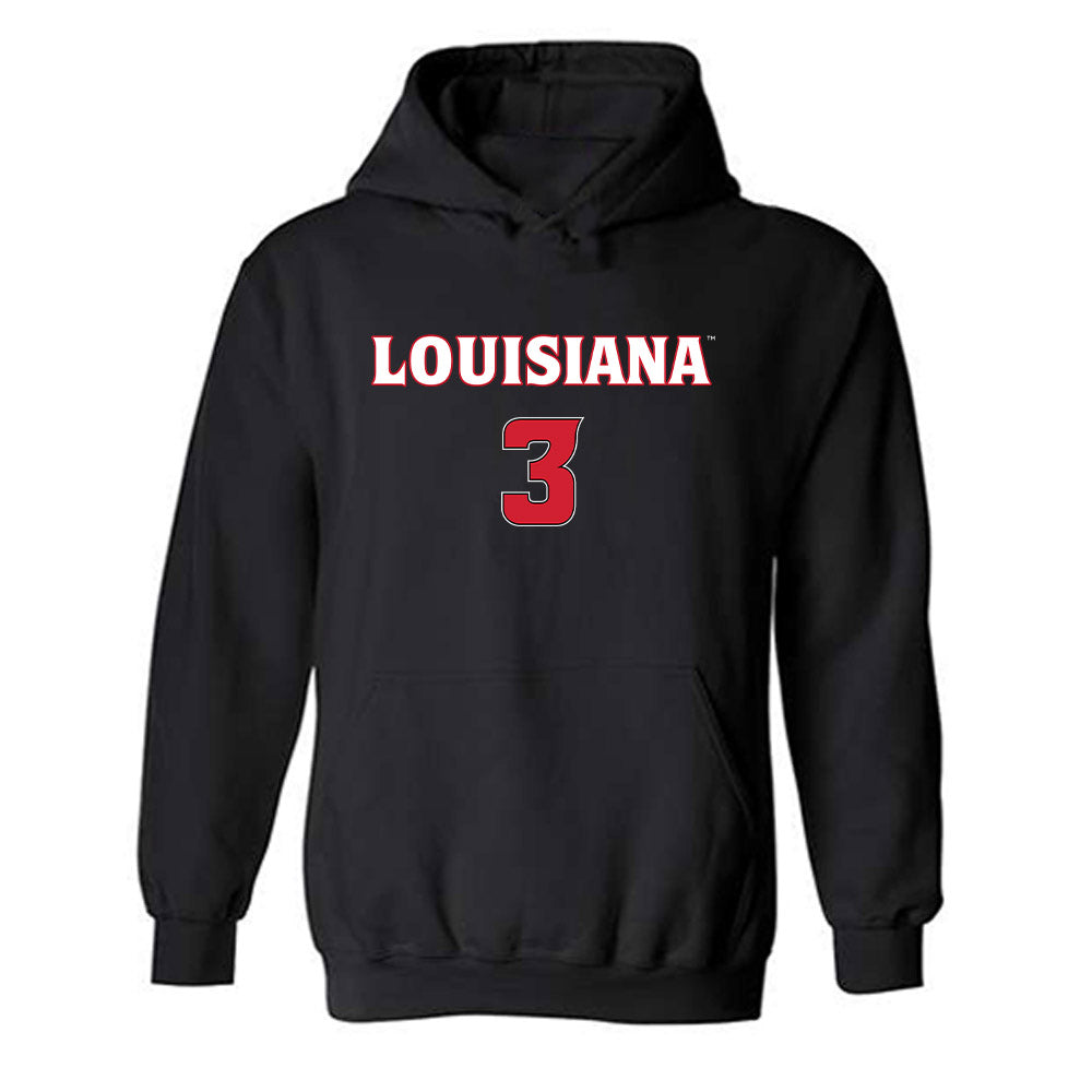 Louisiana - NCAA Women's Basketball : Stephanie Mosley - Replica Shersey Hooded Sweatshirt-0