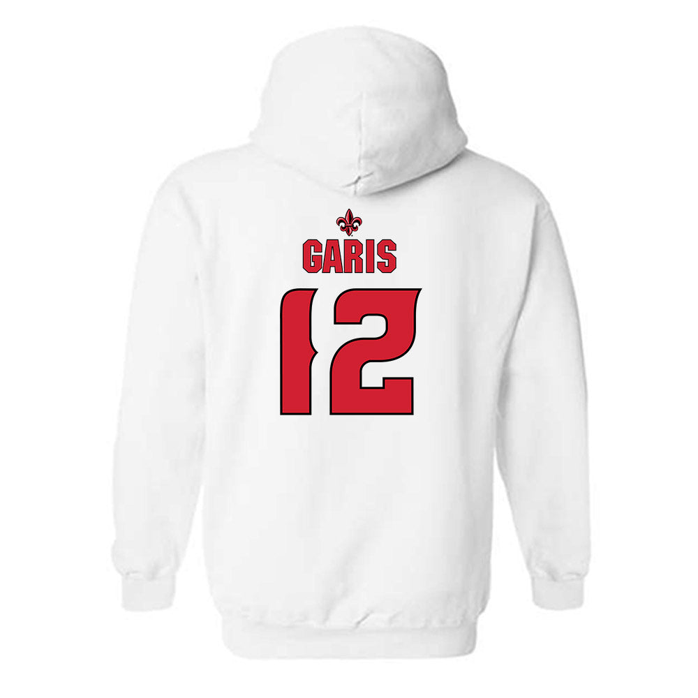 Louisiana - NCAA Women's Volleyball : Ryleigh Garis - Replica Shersey Hooded Sweatshirt-1