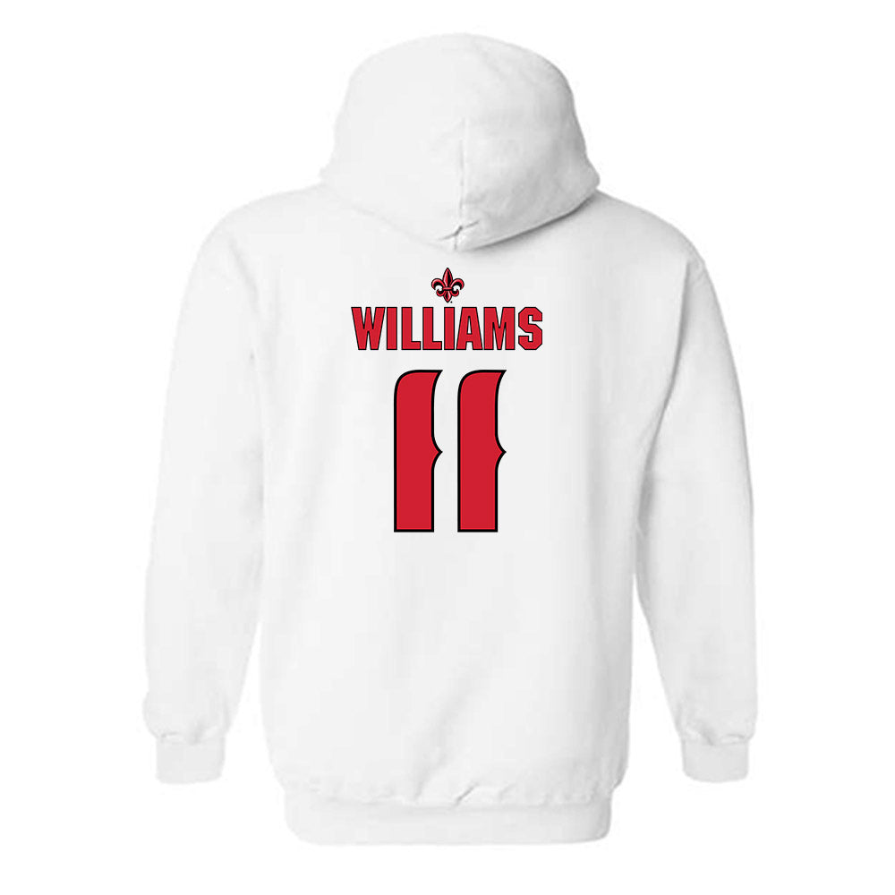 Louisiana - NCAA Women's Volleyball : Emily Williams - Replica Shersey Hooded Sweatshirt-1