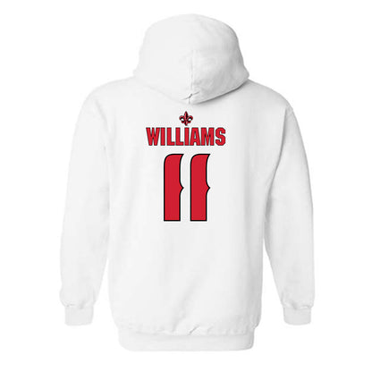 Louisiana - NCAA Women's Volleyball : Emily Williams - Replica Shersey Hooded Sweatshirt-1