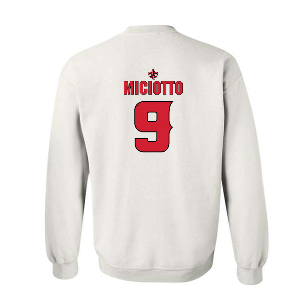 Louisiana - NCAA Women's Volleyball : Rhyan Miciotto - Replica Shersey Crewneck Sweatshirt-1