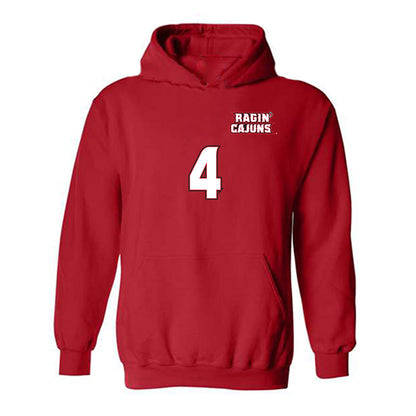 Louisiana - NCAA Women's Volleyball : Lindsey Henry - Replica Shersey Hooded Sweatshirt-0