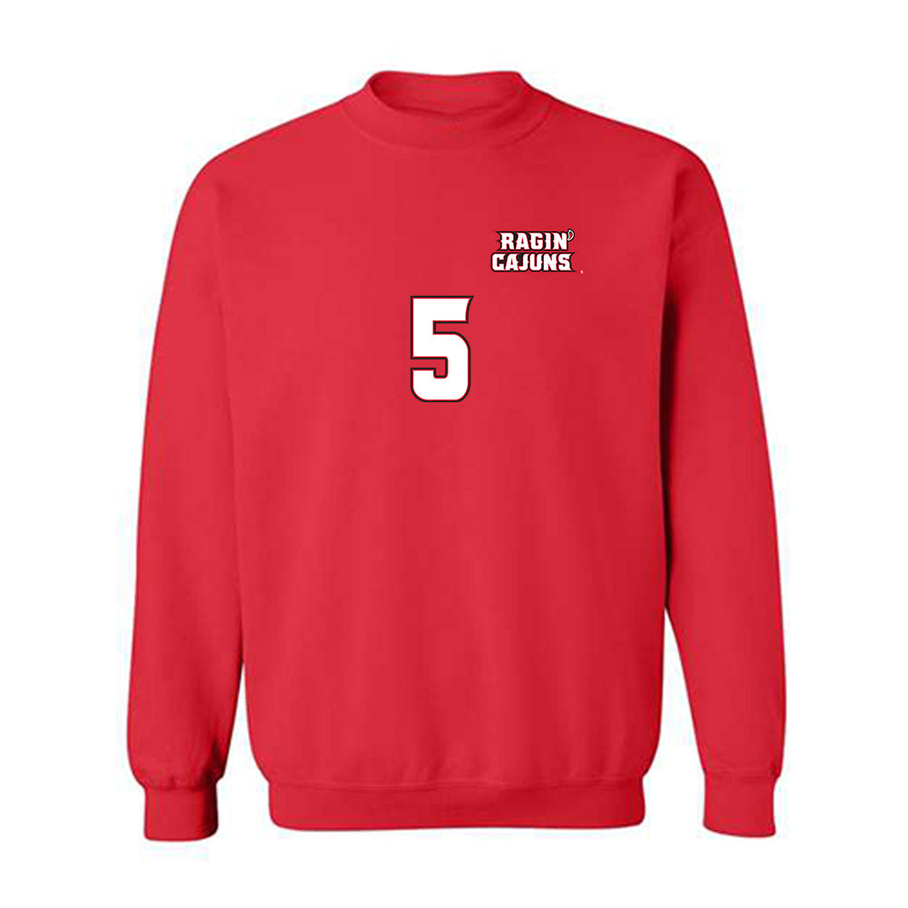 Louisiana - NCAA Women's Volleyball : Genesis Smith - Replica Shersey Crewneck Sweatshirt-0