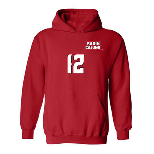 Louisiana - NCAA Women's Volleyball : Ryleigh Garis - Replica Shersey Hooded Sweatshirt-0