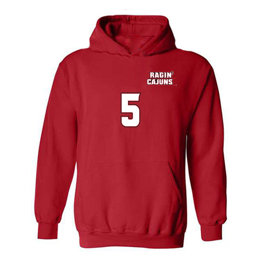 Louisiana - NCAA Women's Volleyball : Genesis Smith - Replica Shersey Hooded Sweatshirt-0