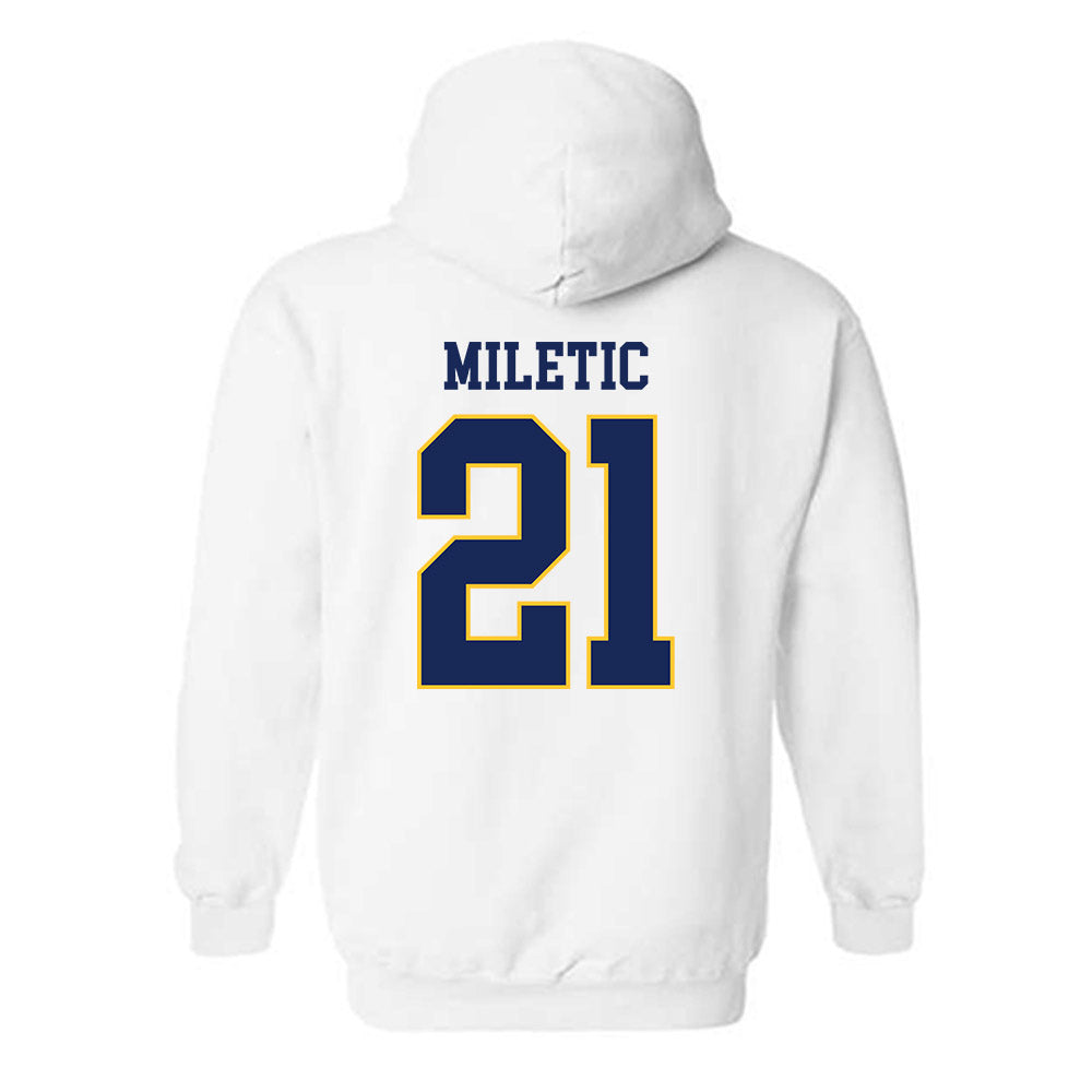 Marquette - NCAA Men's Basketball : Ian Miletic - Replica Shersey Hooded Sweatshirt-1