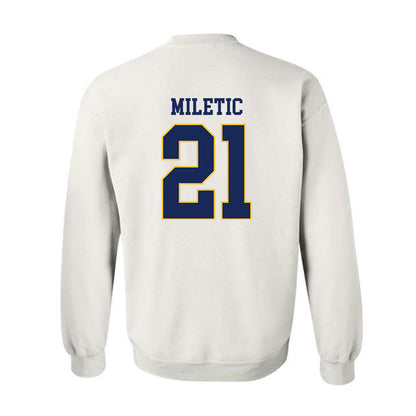 Marquette - NCAA Men's Basketball : Ian Miletic - Replica Shersey Crewneck Sweatshirt-1