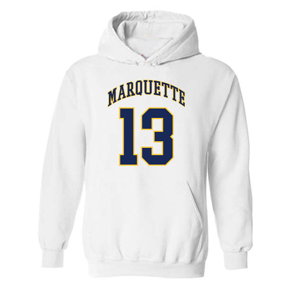 Marquette - NCAA Men's Basketball : Royce Parham - Replica Shersey Hooded Sweatshirt