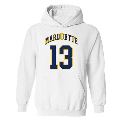 Marquette - NCAA Men's Basketball : Royce Parham - Replica Shersey Hooded Sweatshirt