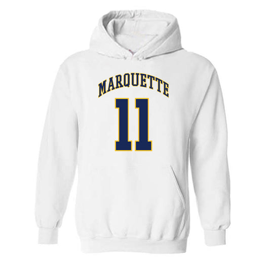 Marquette - NCAA Men's Basketball : Tyler Kolek - Replica Shersey Hooded Sweatshirt