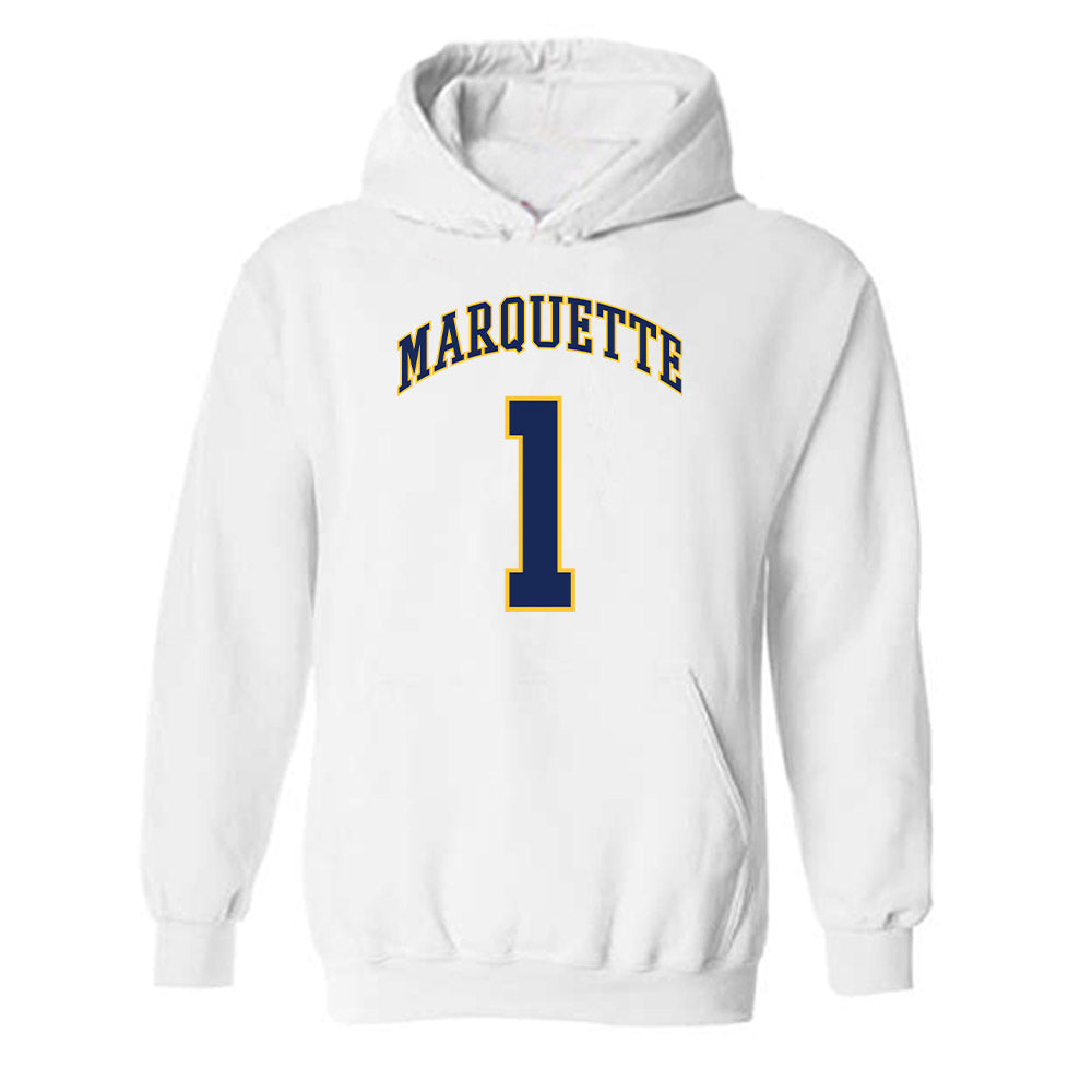 Marquette - NCAA Men's Basketball : Kameron Jones - Replica Shersey Hooded Sweatshirt