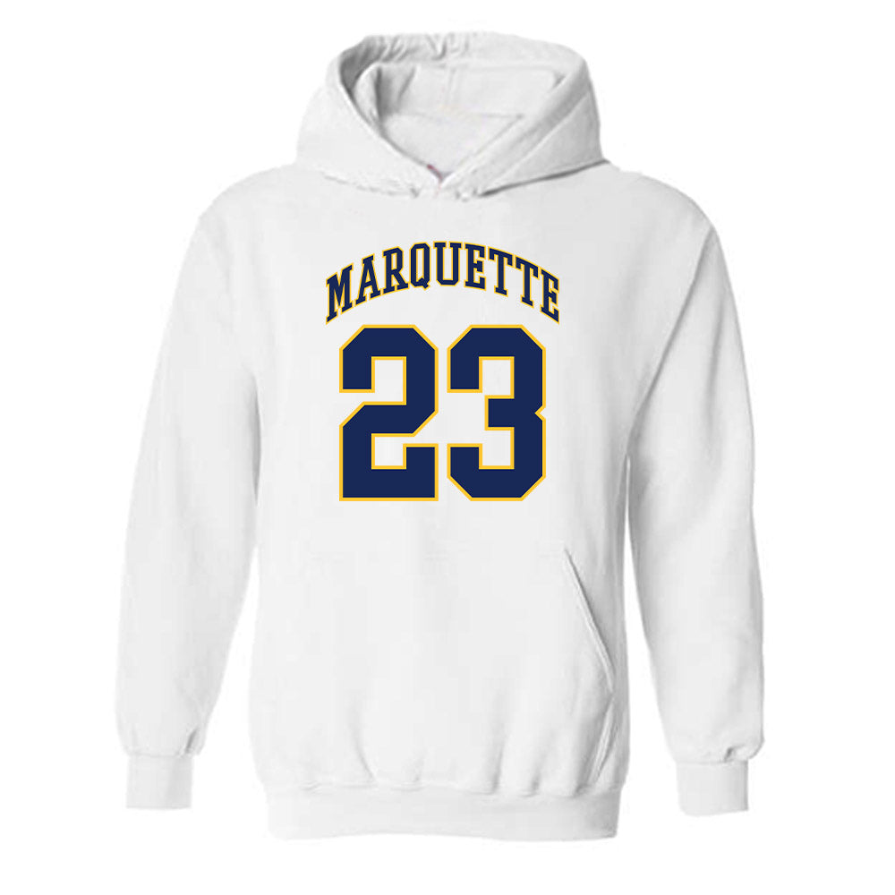 Marquette - NCAA Men's Basketball : David Joplin - Replica Shersey Hooded Sweatshirt