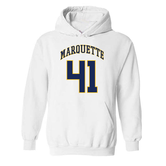 Marquette - NCAA Men's Basketball : Jonah Lucas - Replica Shersey Hooded Sweatshirt