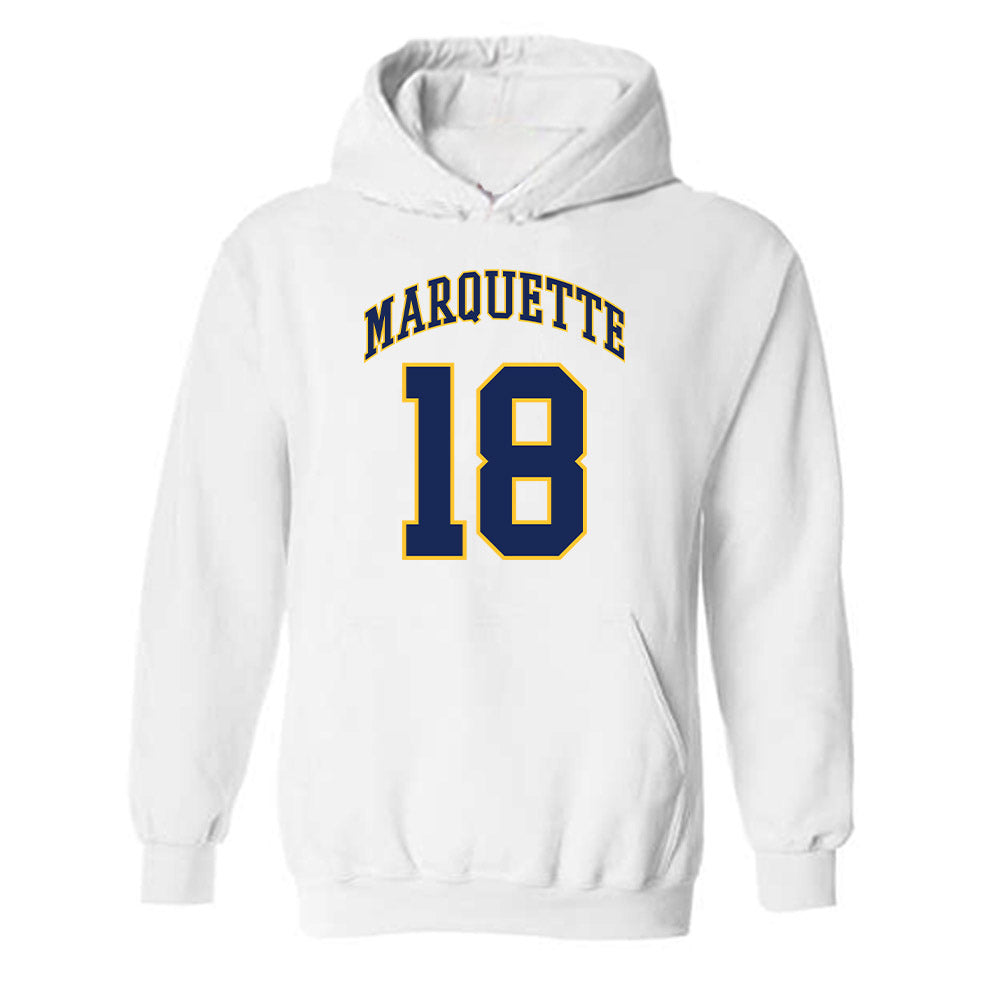 Marquette - NCAA Men's Basketball : Caedin Hamilton - Replica Shersey Hooded Sweatshirt-0