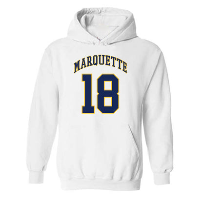 Marquette - NCAA Men's Basketball : Caedin Hamilton - Replica Shersey Hooded Sweatshirt-0