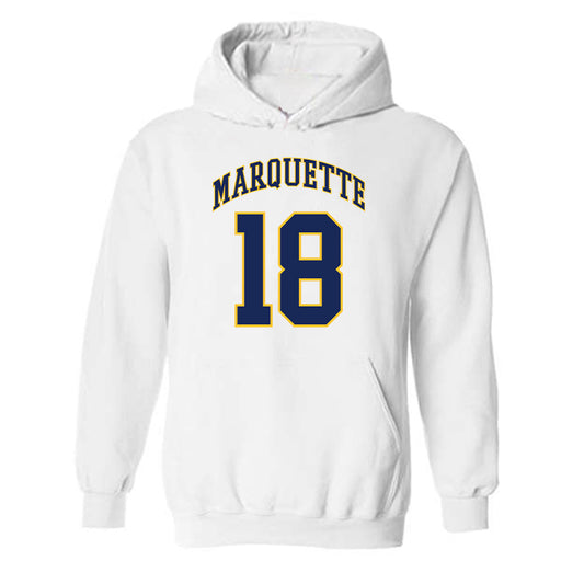 Marquette - NCAA Men's Basketball : Caedin Hamilton - Replica Shersey Hooded Sweatshirt-0