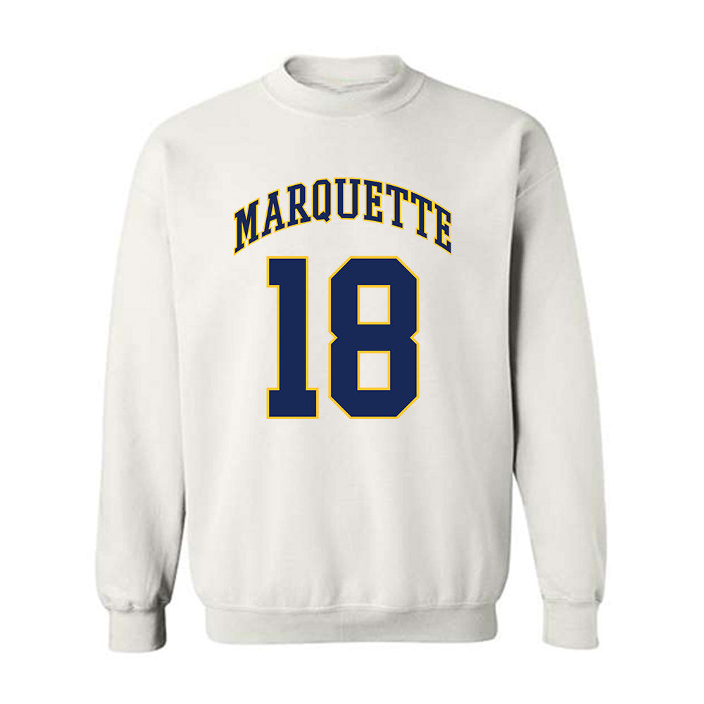 Marquette - NCAA Men's Basketball : Caedin Hamilton - Replica Shersey Crewneck Sweatshirt-0