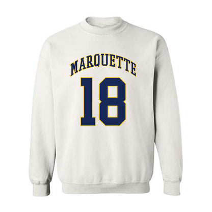 Marquette - NCAA Men's Basketball : Caedin Hamilton - Replica Shersey Crewneck Sweatshirt-0